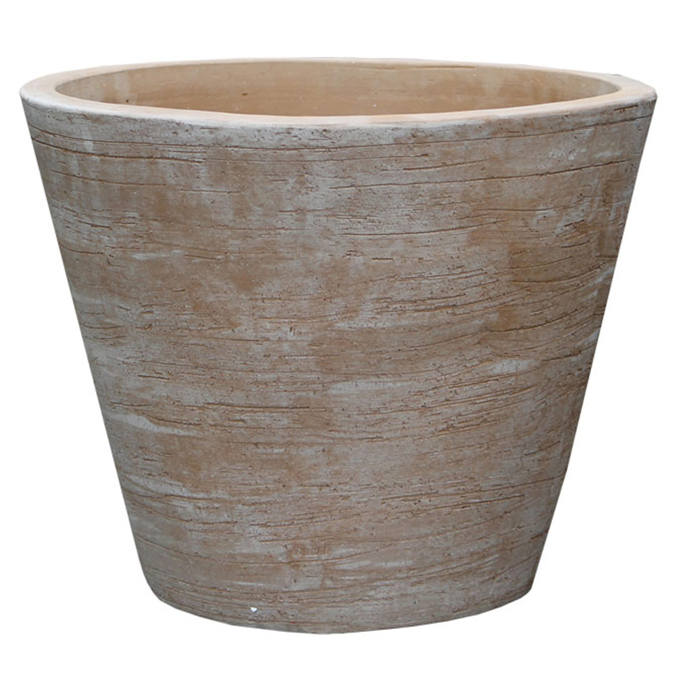Vaso in terracotta naturale nera e legno - Maisons du Monde