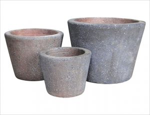 Terracotta Conical (SB Black Clay) Set van 3