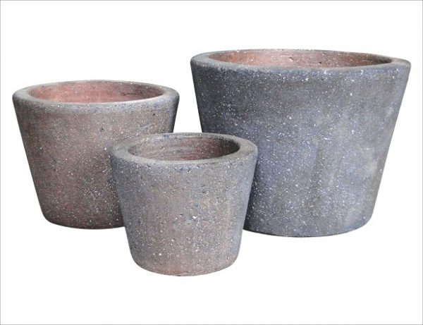 Terracotta Conical (SB Black Clay) Set van 3