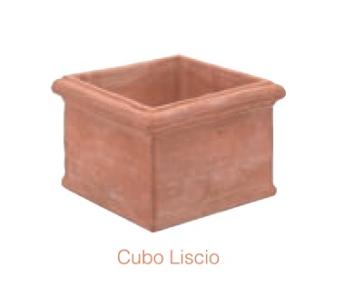 technisch Elke week Rally Cubo Liscio 18cm - TerracottaSpecialist