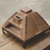 Terracotta Pizzaoven Pyramide (52cm) - Afbeelding 2