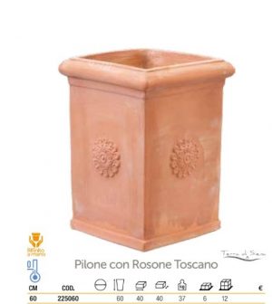 Pilone con Rosone Toscano 60cm hoog