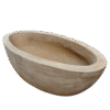 Ovale Liscia 44cm (taupe) - Afbeelding 2